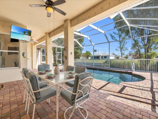 Cape Coral Vacation Rental Pool Home Three Bedroom