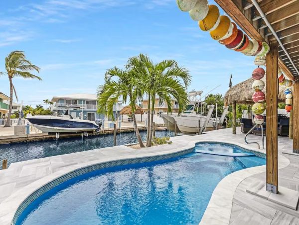 Marathon Canal Front Four Bedroom Vacation Rental with Private Pool