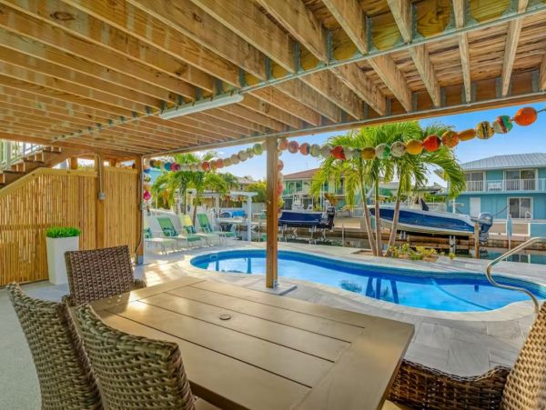 Marathon Canal Front Four Bedroom Vacation Rental with Private Pool