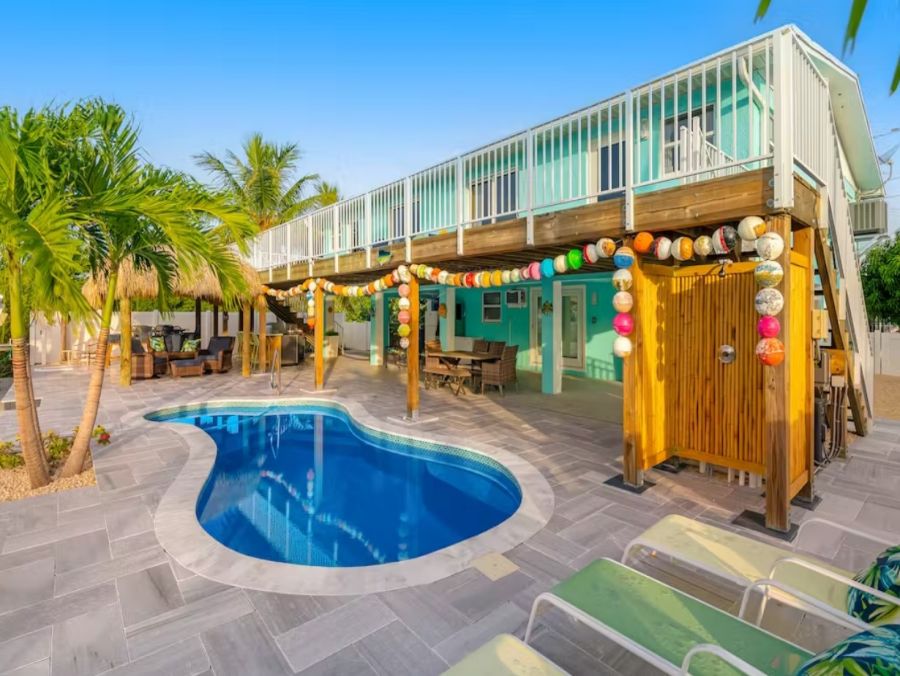 Marathon Canal Front Four Bedroom Vacation Rental with Private Pool
