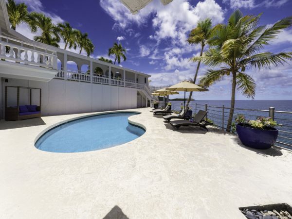 Oceanfront St. Thomas Vacation Pool Home Five Bedroom
