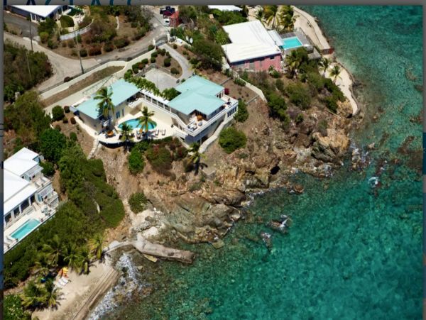 Oceanfront St. Thomas Vacation Pool Home Five Bedroom