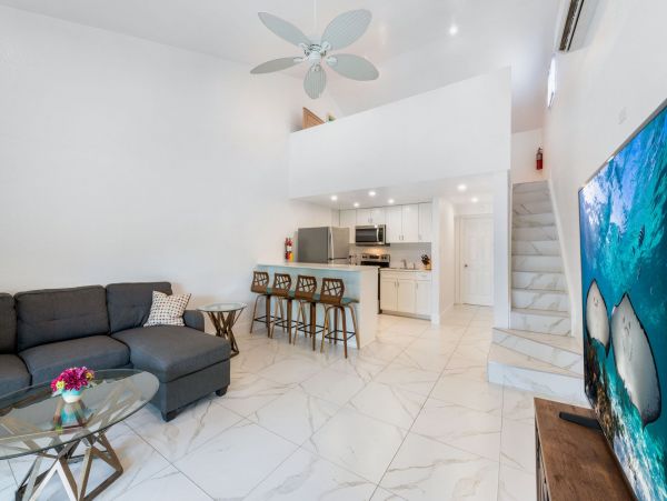 Oceanfront Cayman Island Vacation Villa One Bedroom + Loft