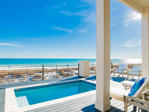 Gulf-Front Luxury Vacation Pool Home with Full Ocean Views