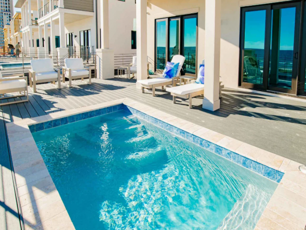 Gulf-Front Luxury Vacation Pool Home with Full Ocean Views