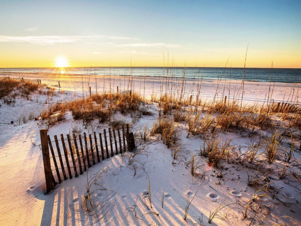 Pensacola Beach Almost Sitting on The Sand.