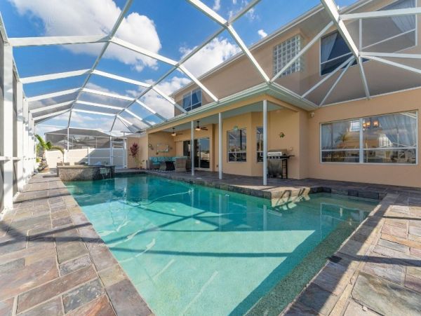 Canal Views Cape Coral Vacation Home Five Bedroom
