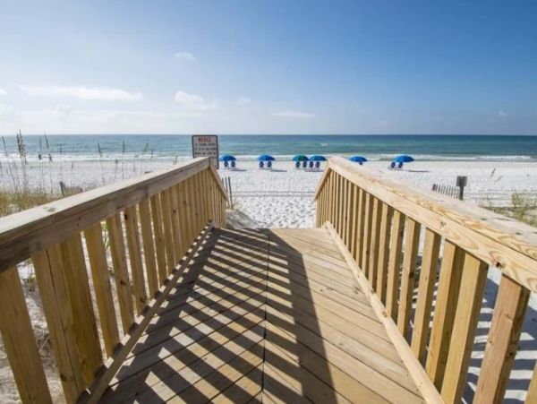 Fort Walton Beach Gulf Front Two Bedroom Vacation Condo