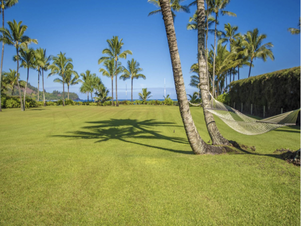 Beachfront Hanalei Bay Retreat Main House Plus Guest Cottage