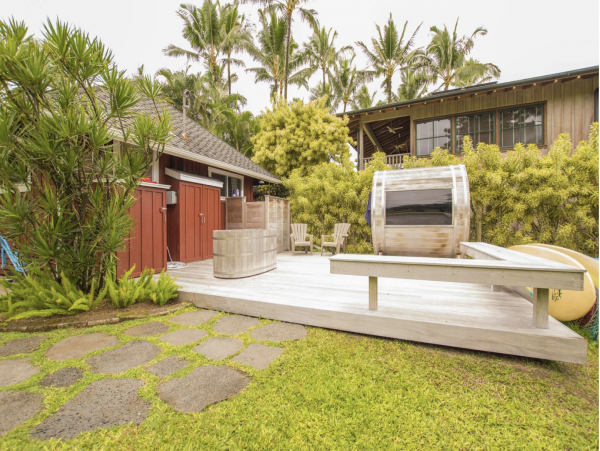 Beachfront Hanalei Bay Retreat Main House Plus Guest Cottage