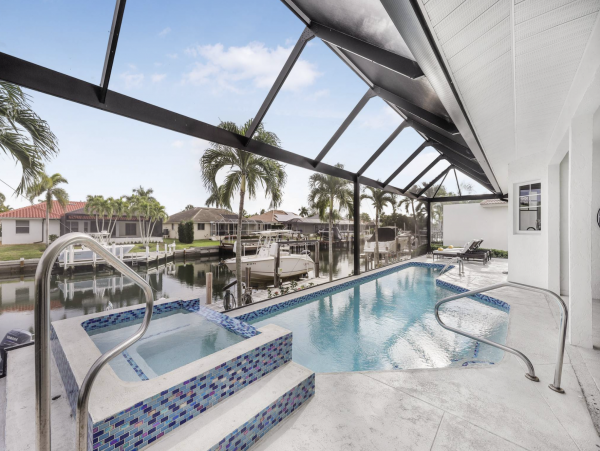 Marco Island Luxury Rental Home Along Waterway Pool