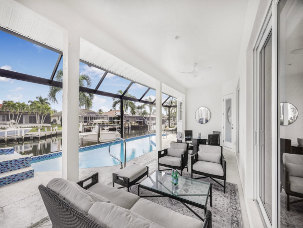 Marco Island Luxury Rental Home Along Waterway Pool