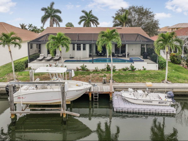 Marco Island Luxury Rental Home Along Waterway Pool