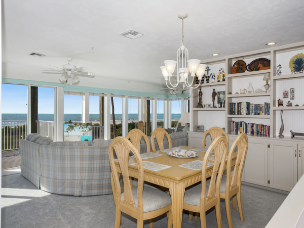 Spectacular Gulf Views Three Bedroom Home Right on Beach