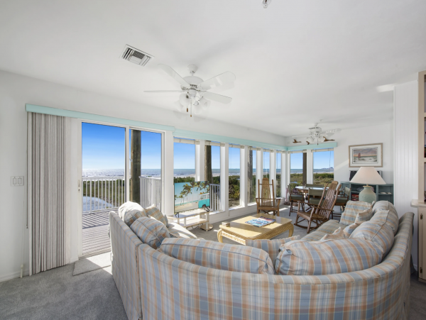Spectacular Gulf Views Three Bedroom Home Right on Beach