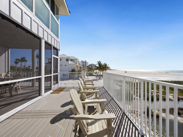 Spectacular Gulf Views Three Bedroom Home Right on Beach