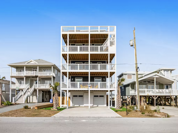 Surf City Vacation Rental with Pool & Panoramic Ocean Views