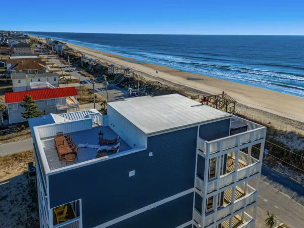 Surf City Vacation Rental with Pool & Panoramic Ocean Views