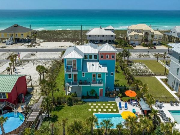 Walk to Beach Navarre Vacation Pool Home Four Bedroom