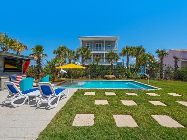 Walk to Beach Navarre Vacation Pool Home Four Bedroom