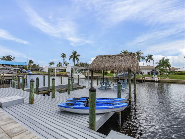 Cape Coral Waterfront Rental with Pool, Dock & Gulf Access