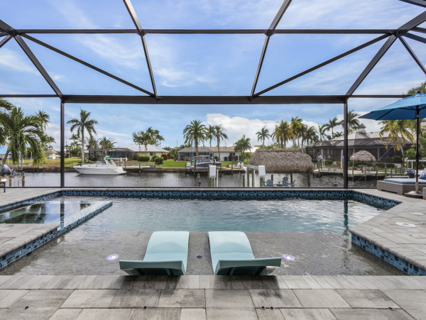 Cape Coral Waterfront Rental with Pool, Dock & Gulf Access