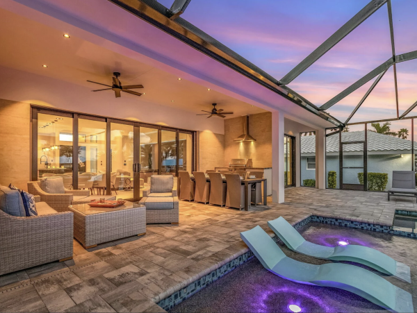 Cape Coral Waterfront Rental with Pool, Dock & Gulf Access