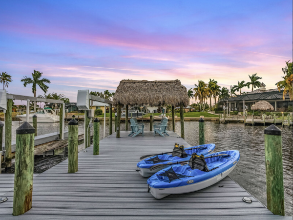 Cape Coral Waterfront Rental with Pool, Dock & Gulf Access