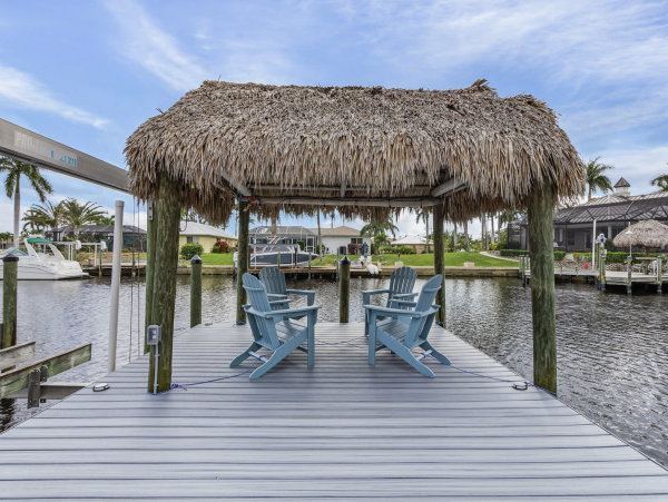 Cape Coral Waterfront Rental with Pool, Dock & Gulf Access