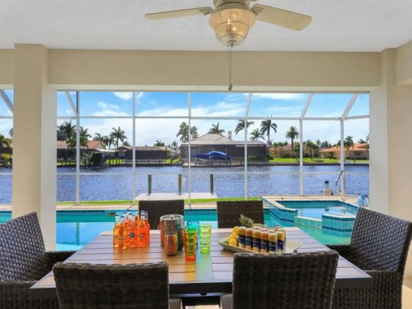 Cape Coral Vacation Pool Home Three Bedroom