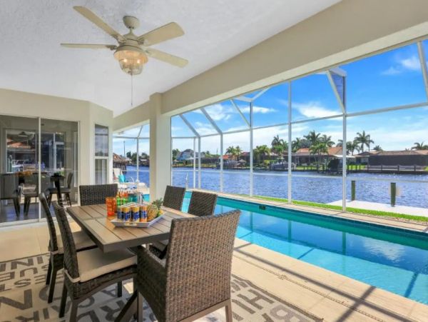 Cape Coral Vacation Pool Home Three Bedroom