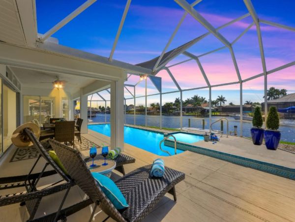 Cape Coral Vacation Pool Home Three Bedroom