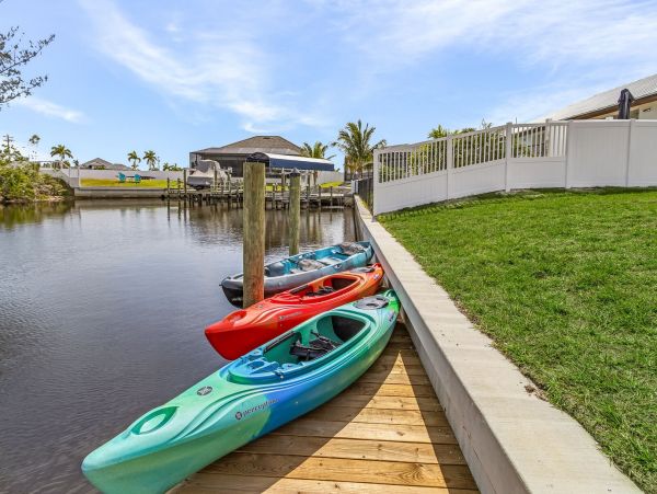 Luxury Canal Front Five Bedroom Vacation Home in Cape Coral