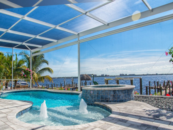 Riverfront Vacation Home in Cape Coral with 5 Bedrooms & Pool