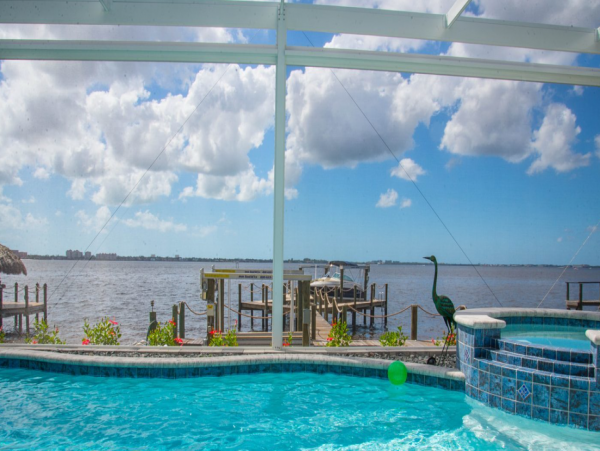 Riverfront Vacation Home in Cape Coral with 5 Bedrooms & Pool