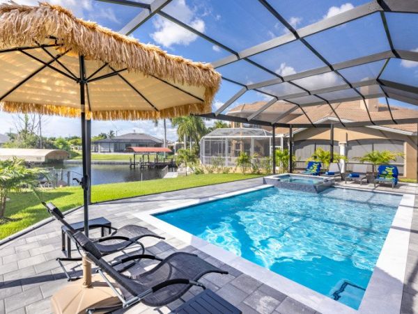 Cape Coral Vacation Four Bedroom Pool Home