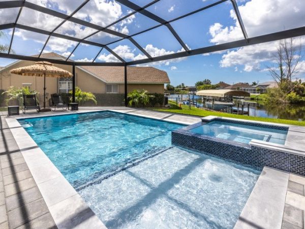 Cape Coral Vacation Four Bedroom Pool Home