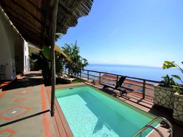 Ocean Views Praiano Vacation Pool Home Sleeps Six Guests