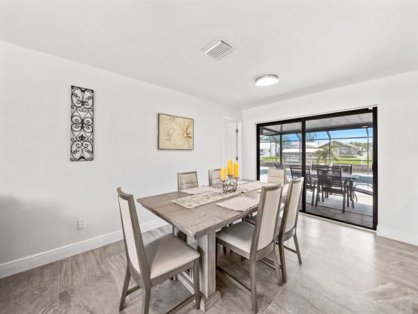 Canalside Three Bedroom Rental Home in Cape Coral