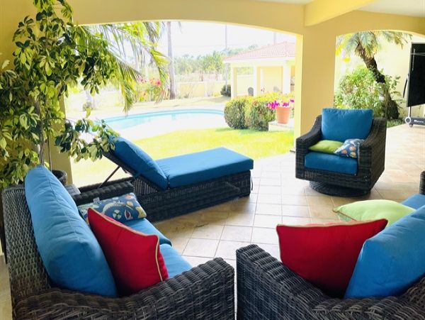 Steps to Beach Rincon Vacation Home Sleeps 17 Guests