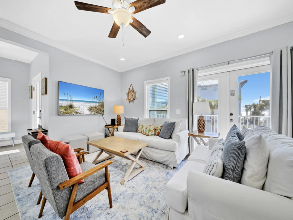 Seagrove Beach Six Bedroom Gulfside Vacation Rental Home