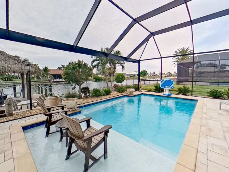 Cape Coral Canal Front Four Bedroom Vacation Rental