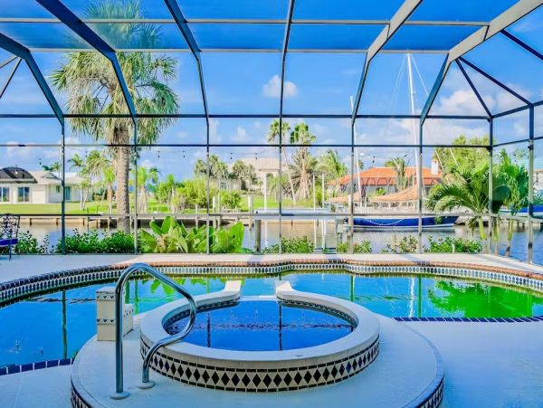 Port Charlotte Waterfront Vacation Rental | Florida Gulf Coast Pool Home