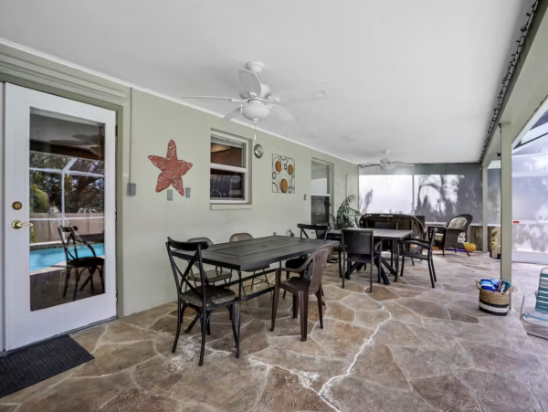 Sarasota Walk to Beach Home with Heated Pool & Al Fresco Dining