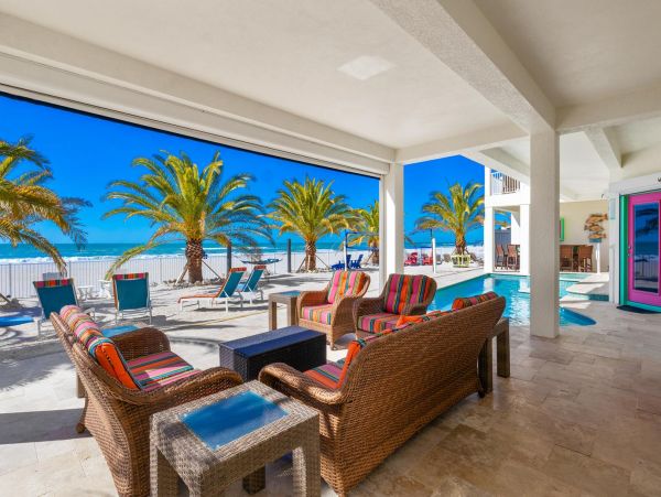 Gulf Front Upscale Four Bedroom Vacation Home in Holmes Beach