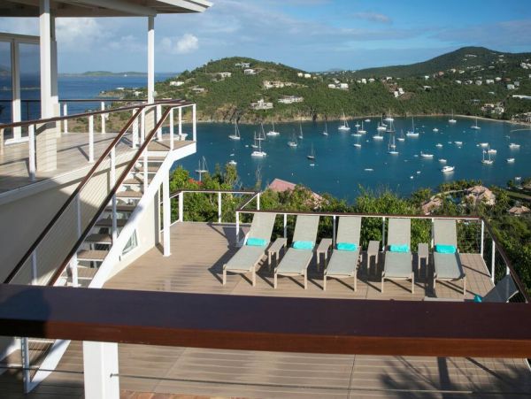 Walk to Beach St. John Vacation Home Five Bedroom