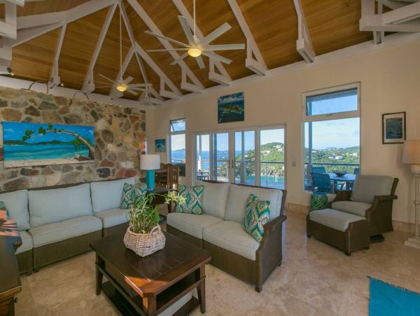 Walk to Beach St. John Vacation Home Five Bedroom