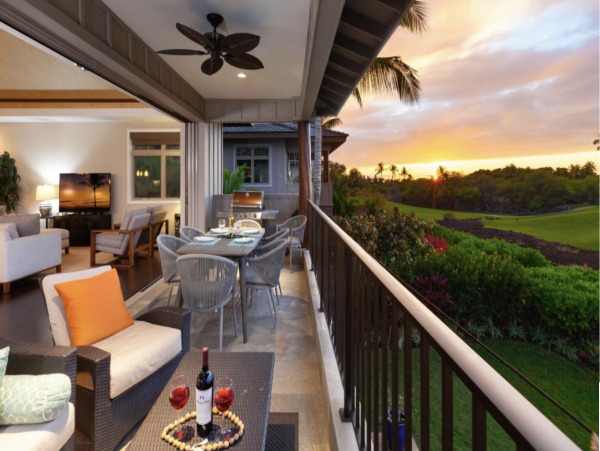 Big Island Luxury Vacation Villa Ocean & Golf Course Views