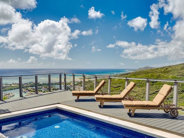 Honolulu Vacation Home with Ocean Vews & Private Pool Sleeps 8 Guests