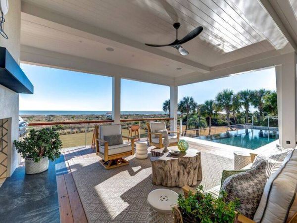 Isle of Palms Six Bedroom Oceanfront Residence with Great Views
